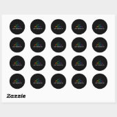 Red in plaats van Autisme Infinity Accepteer inzic Ronde Sticker (Vel)