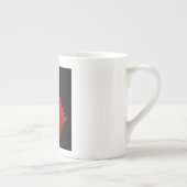 Red Incendia Script Fractal Porselein Kop (Rechts)