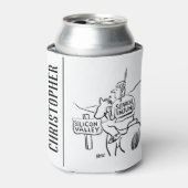 Red Indian op Horseback in Silicon Valley Blikjeskoeler (Blikje Voorkant)