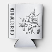 Red Indian op Horseback in Silicon Valley Blikjeskoeler (Voorkant)