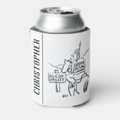 Red Indian op Horseback in Silicon Valley Blikjeskoeler (Blikje Achterkant)