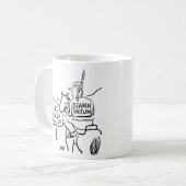 Red Indian op Horseback in Silicon Valley Koffiemok (Voorkant links)