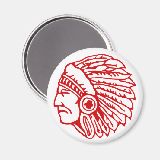 Red Indianus Magneet (Voorkant / Achterkant)