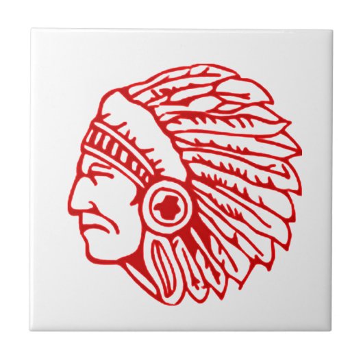 Red Indianus Tegeltje (Voorkant)
