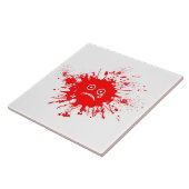 Red Ink Bloch Tegeltje (Zijkant)