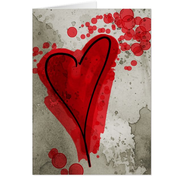 Red Inky Heart (Voorkant)