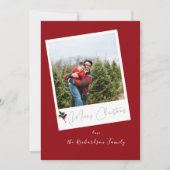 Red Instant Photo Merry Kerstry (Voorkant)