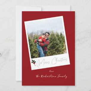 Red Instant Photo Merry Kerstry