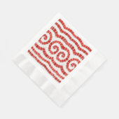 RED IONIC MOSAIC Coined Luncheon Papieren servette Servet (Hoek)
