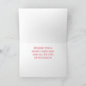 RED IONIC MOZAÏEK Kerst Kaart / Horizontaal (Binnen)