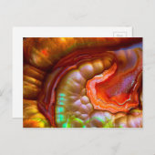 Red Iridescent Fire Opal Briefkaart (Voorkant / Achterkant)
