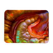 Red Iridescent Fire Opal Magneet (Horizontaal)