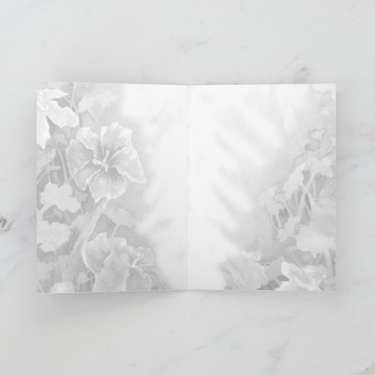 Red Iris _bedankt kaart_ Bedankkaart (Binnen)