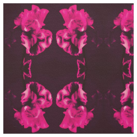 Red Iris Fabric Stof (Swatch)