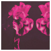 Red Iris Fabric Stof (Close Up)
