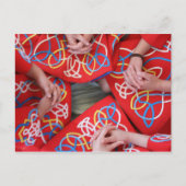 Red Irish Dance Dress Briefkaart (Voorkant)
