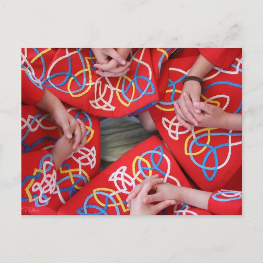 Red Irish Dance Dress Briefkaart (Voorkant)