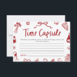Red Italian Amore Time Capsule Vrijgezellenfeest G Kaart<br><div class="desc">🍕 Dat is een meer tijd capsule spel – een romantische Italiaanse Keepsake moment! 💌 Leg de amore van vandaag vast voor de lovebirds om morgen te koesteren! Dit grillige rood-witte handgetekende That’s Amore tijdscapsule-spel bevat charmante pizza- en wijndoodles, kokette-flair en alle gezellige vibes van een Italiaans feest. Gasten zullen...</div>