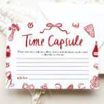 Red Italian Amore Time Capsule Vrijgezellenfeest G Kaart<br><div class="desc">🍕 Dat is een meer tijd capsule spel – een romantische Italiaanse Keepsake moment! 💌 Leg de amore van vandaag vast voor de lovebirds om morgen te koesteren! Dit grillige rood-witte handgetekende That’s Amore tijdscapsule-spel bevat charmante pizza- en wijndoodles, kokette-flair en alle gezellige vibes van een Italiaans feest. Gasten zullen...</div>