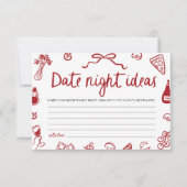 Red Italian Date night ideeën Vrijgezellenfeest Sp Kaart (Voorkant)