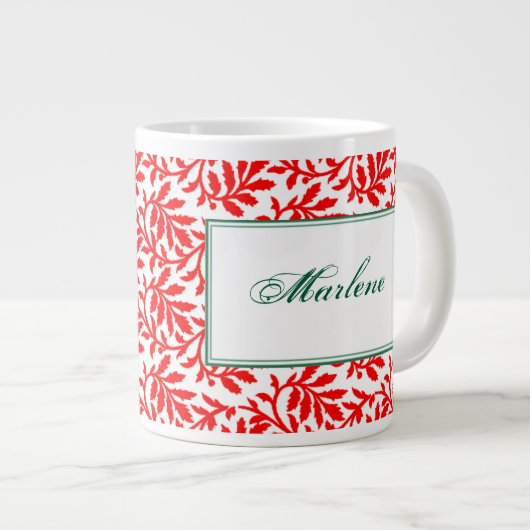 Red Ivy Personalized Mug Grote Koffiekop (Voorkant rechts)