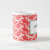 Red Ivy Personalized Mug Grote Koffiekop (Voorkant)