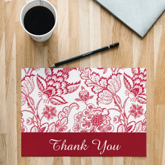 Red Jacobean print Dank je