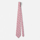Red Jacobean print Stropdas (Voorkant)