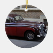 Red Jaguar Mark IX Keramisch Ornament (Voorkant)