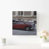 Red Jaguar Mark IX Vierkante Klok (Huis)