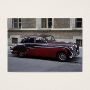 Red Jaguar Mark IX Visitekaartje