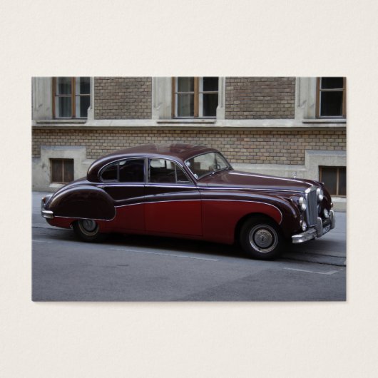 Red Jaguar Mark IX Visitekaartje (Voorkant)