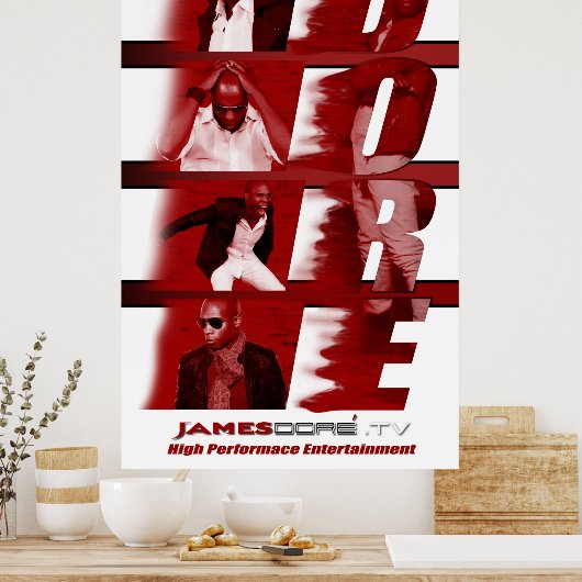 RED James Dore' Poster White achtergrond (Keuken)