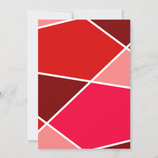 Red JanaiCreates Color Collection Invitation Kaart