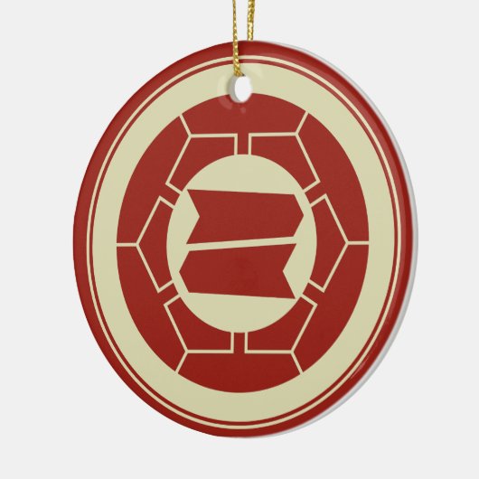  Red Japan Hattori Kamon Vector Art Keramisch Ornament (Links)