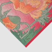 RED JAPANESE POPPY-AFDRUKpapier Tissuepapier (Detail)