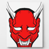 Red Japans Hannya Mask Fotoplaat (Voorkant)