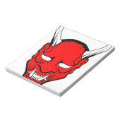 Red Japans Hannya Mask Notitieblok (Linkerzijde)