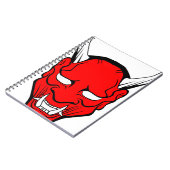 Red Japans Hannya Mask Notitieboek (Linkerzijde)