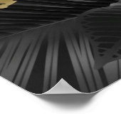 Red Jasmine Dark Tropical Wedding Poster (Hoek)