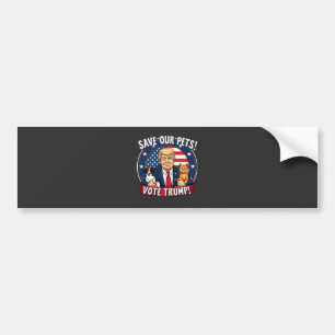 Red je huisdieren Stem Trump huisdieren voor Trump Bumpersticker