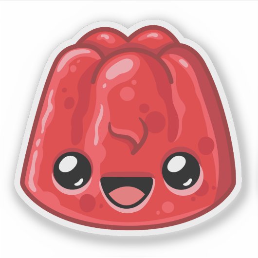 Red Jelly - Happy Jump Sticker (Voorkant)