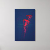Red Jellyfish Canvas Afdruk (Voorkant)
