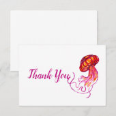 Red Jellyfish Hartelijk dank Bedankkaart (Voorkant / Achterkant)