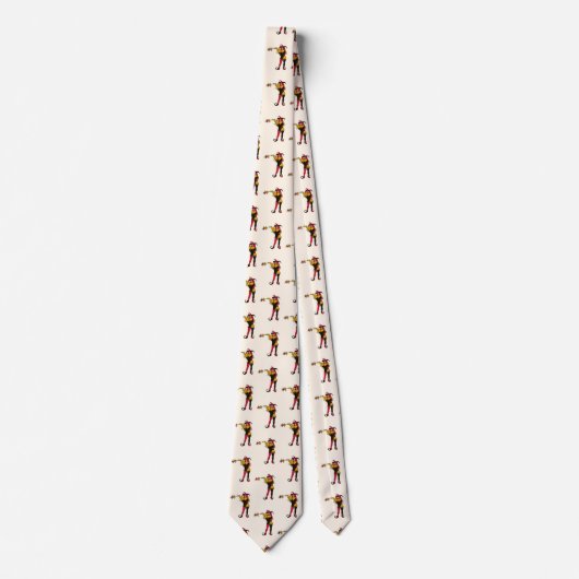 Red Jester April Fool's Day Stropdas (Voorkant)