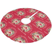 Red JESUS IS DE REDEN kerstmis Wreater Nativiteit Kerstboom Rok (Gekanteld)