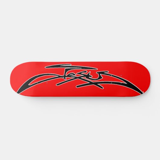 Red Jesus Skateboard (Horizontaal)