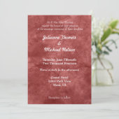 Red Jewel Bruiloft Kaart (Staand voorkant)