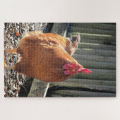 Red Jigzaag Puzzle Legpuzzel (Horizontaal)