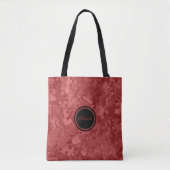 Red Jigzaag Puzzles Voeg naam of monogram toe Tote Bag (Voorkant)